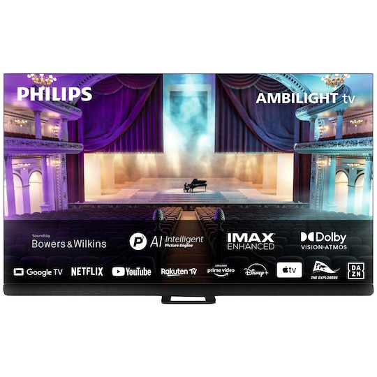 Philips 77” OLED908 4K OLED Smart TV (2023) - Elkjøp