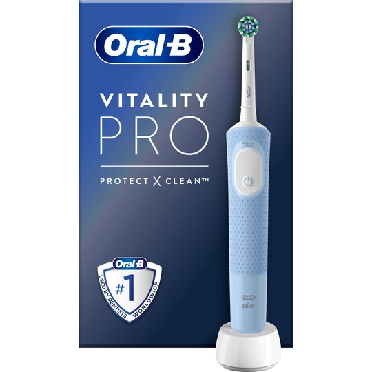 Oral-B Vitality Pro elektrisk tannbørste 446392 (lyseblå) - Elkjøp