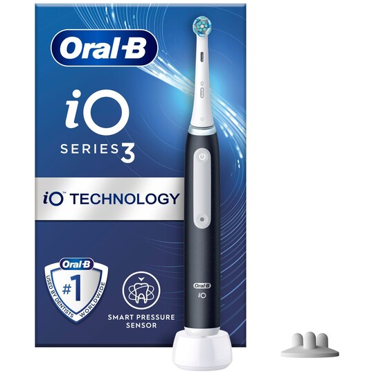 Oral-B iO3 elektrisk tannbørste 730898 (matt sort) - Elkjøp