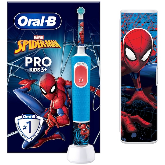 Oral-B Vitality Pro Kids Spiderman elektrisk tannbørste for barn 773390 -  Elkjøp