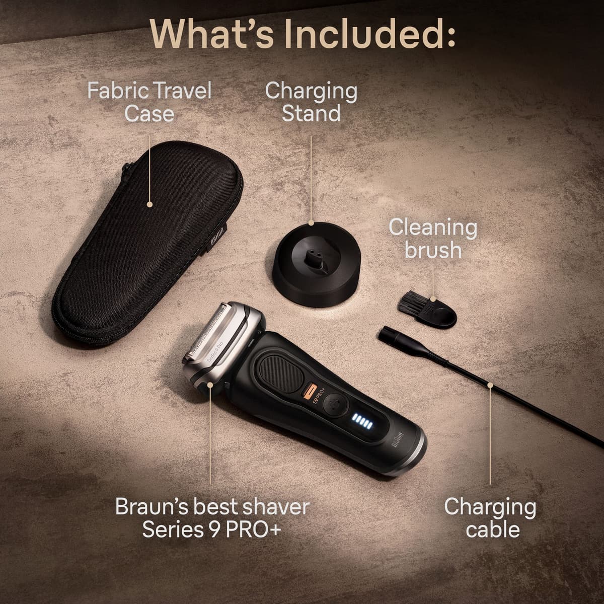 Braun Series 9 PRO+ barbermaskin 9510s (sort)