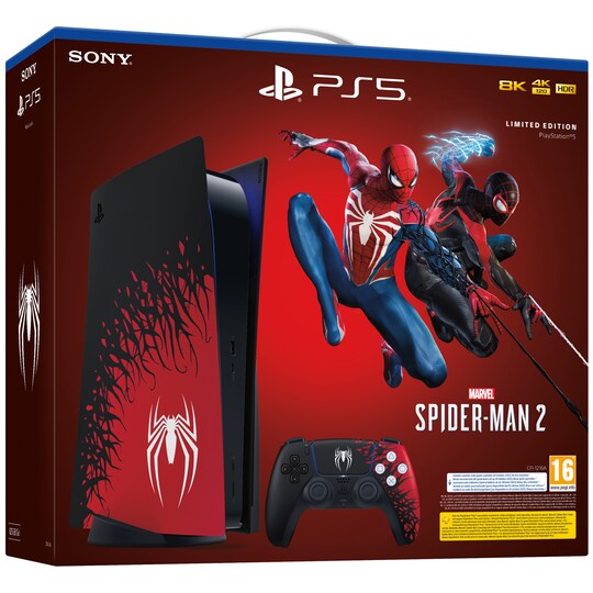PlayStation 5 + Marvel s Spider-Man 2 Limited Edition pakke - Elkjøp