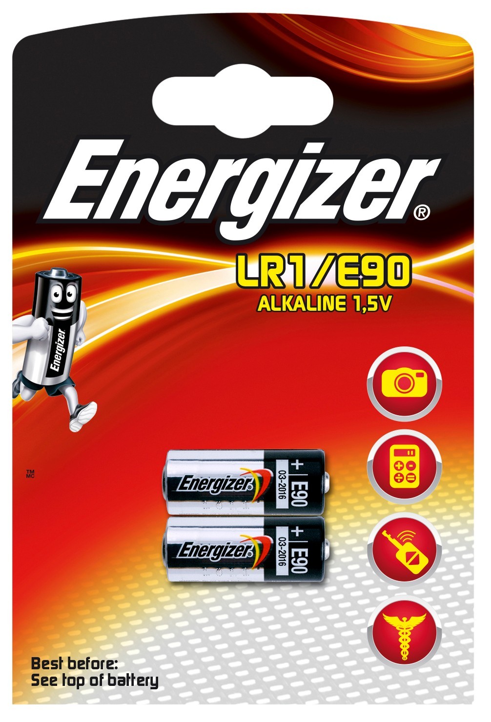 Energizer LR1/E90 Alkaline batteri (2 stk.) - Elkjøp