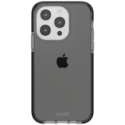 Holdit Seethru iPhone 15 Pro deksel (sort)