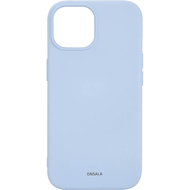 Onsala iPhone 15 Silicone deksel (lyseblå)