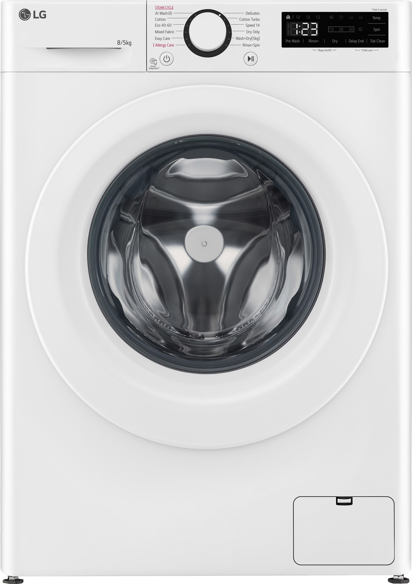 LG vaskemaskin/tørketrommel F2DV707S2W1 - Elkjøp