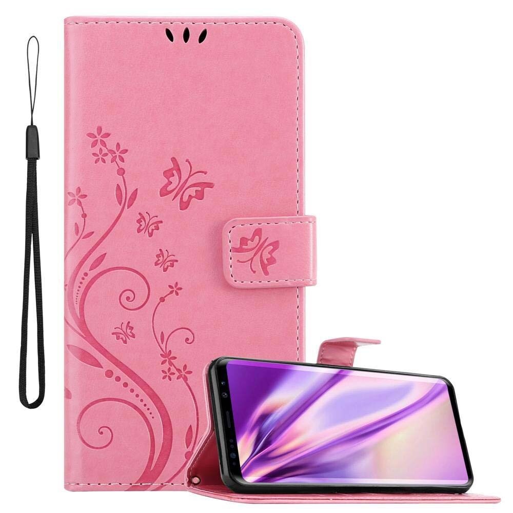 Samsung Galaxy S9 lommebokdeksel Blomster (rosa) - Elkjøp