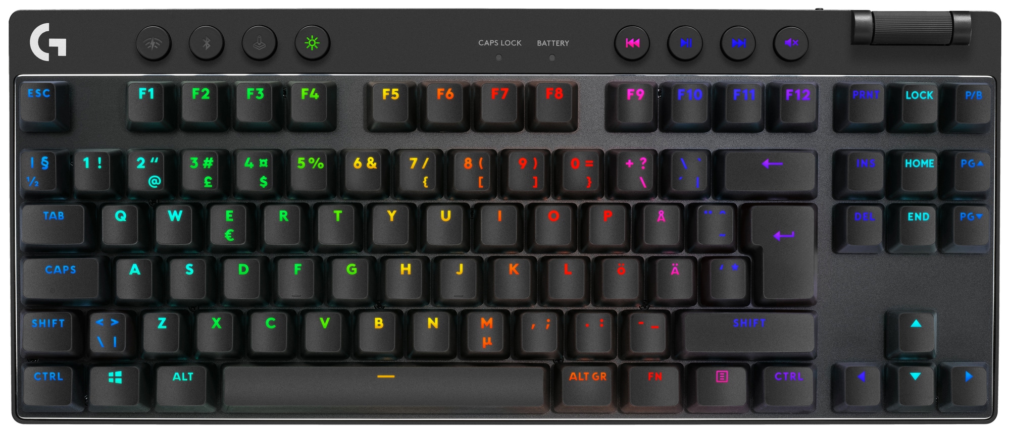 Logitech G PRO TKL Linear trådløst gamingtastatur (sort) - Elkjøp