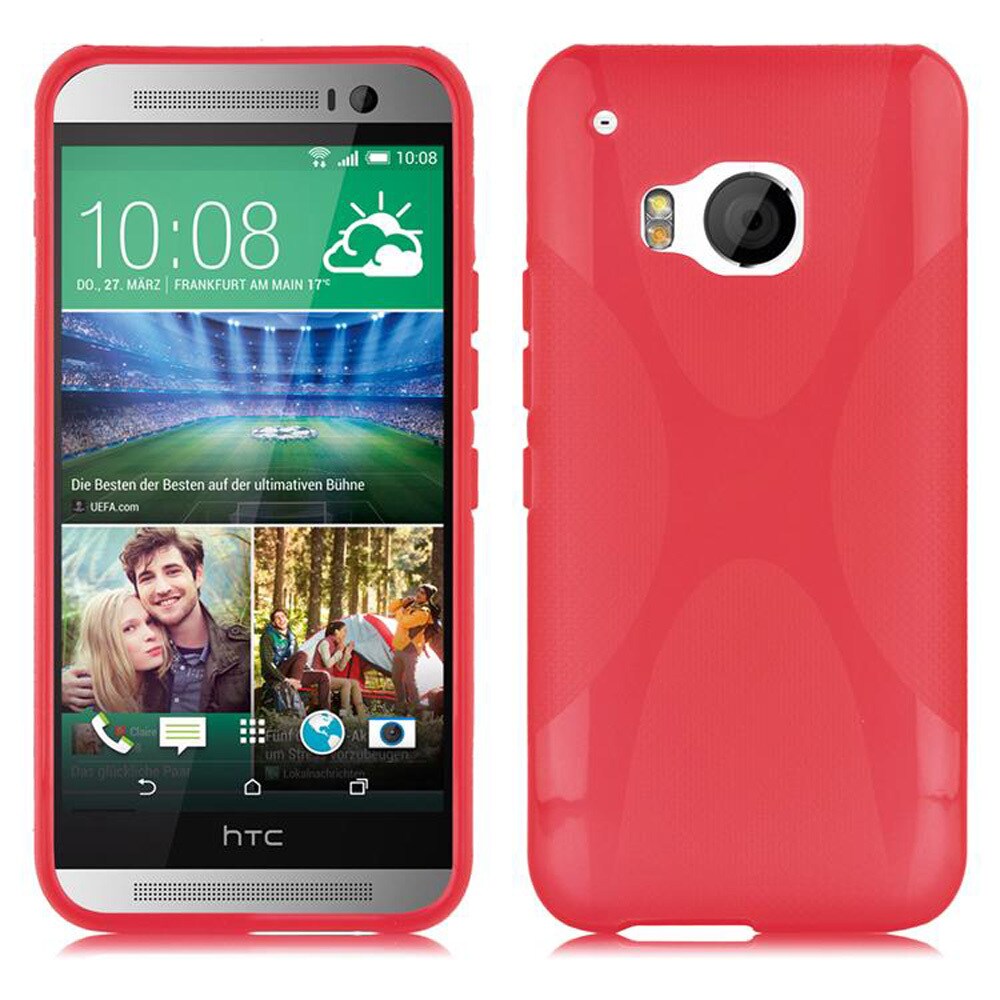 HTC ONE M9 Deksel Case Cover (rød) - Elkjøp