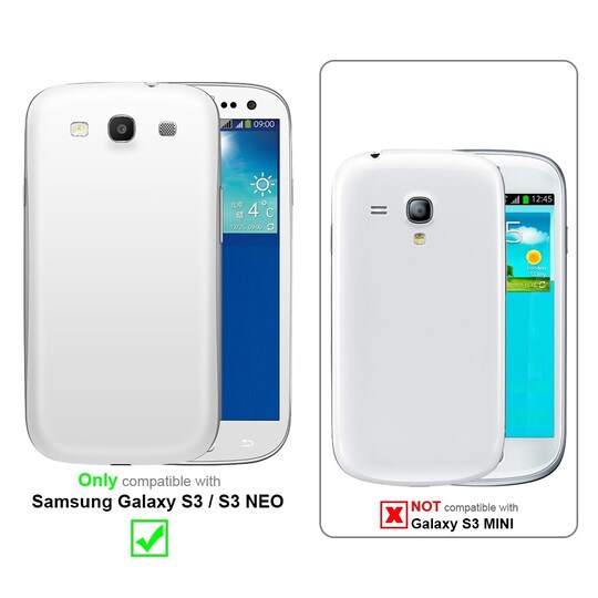 Samsung Galaxy S3 / S3 NEO lommebokdeksel etui (rød) - Elkjøp
