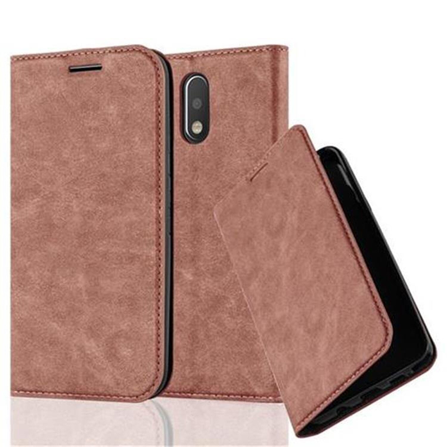 Motorola MOTO G4 / G4 PLUS lommebokdeksel case (brun) - Elkjøp