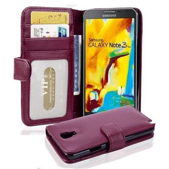 Samsung Galaxy NOTE 3 NEO lommebokdeksel case (lilla) - Elkjøp