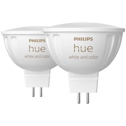 Philips Hue WCA MR16 LED-lyspære 6,3 W 2-pk