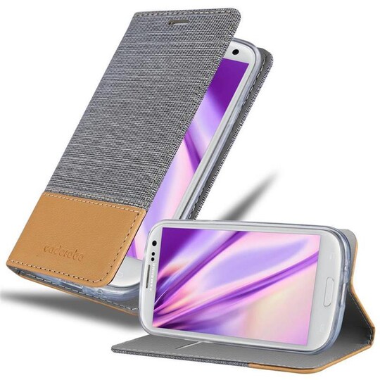 Samsung Galaxy S3 / S3 NEO lommebokdeksel etui (grå) - Elkjøp
