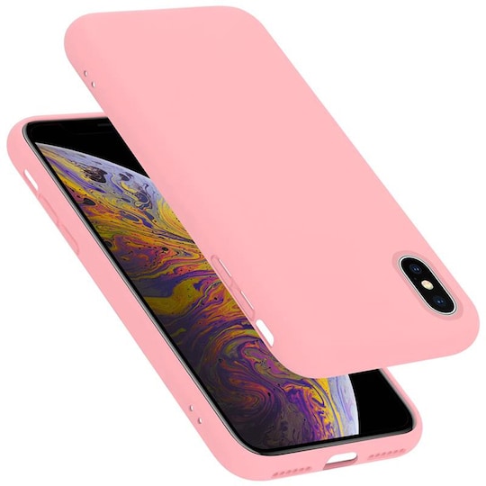 iPhone X / XS silikondeksel case (rosa) - Elkjøp