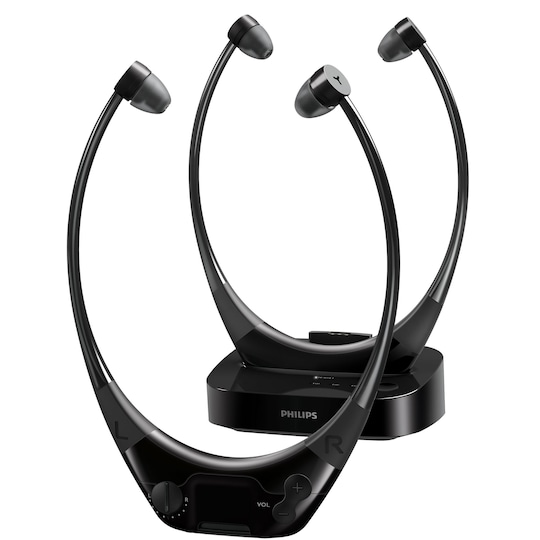 Philips AudioBoost TV trådl in-ear hodetelefoner 2 stk - Elkjøp