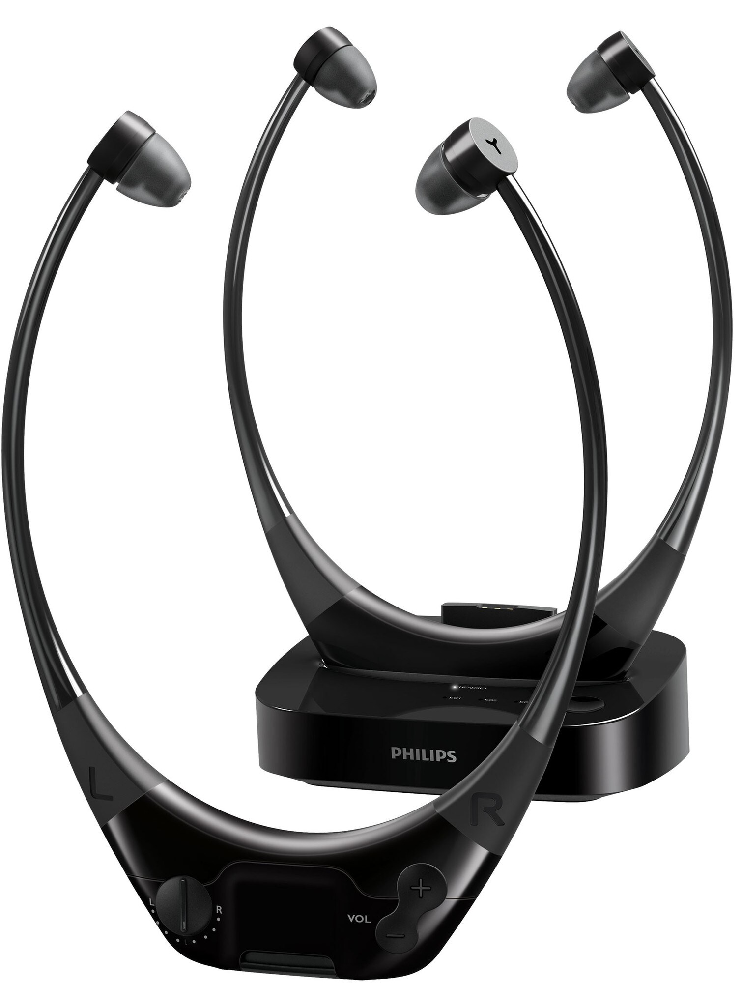 Philips AudioBoost TV trådl in-ear hodetelefoner 2 stk - Elkjøp