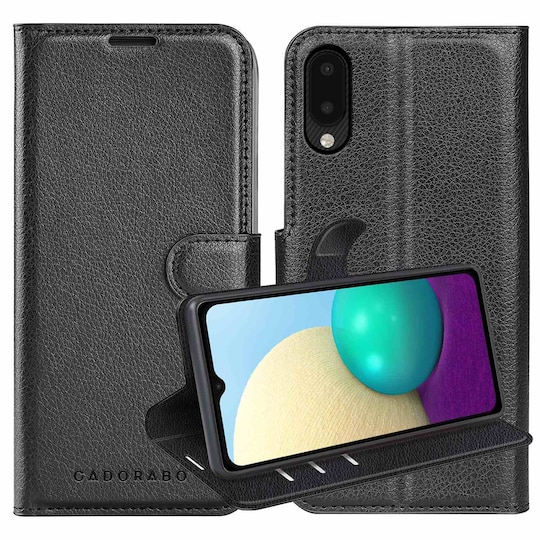 Samsung Galaxy A02 / M02 lommebokdeksel etui (svart) - Elkjøp