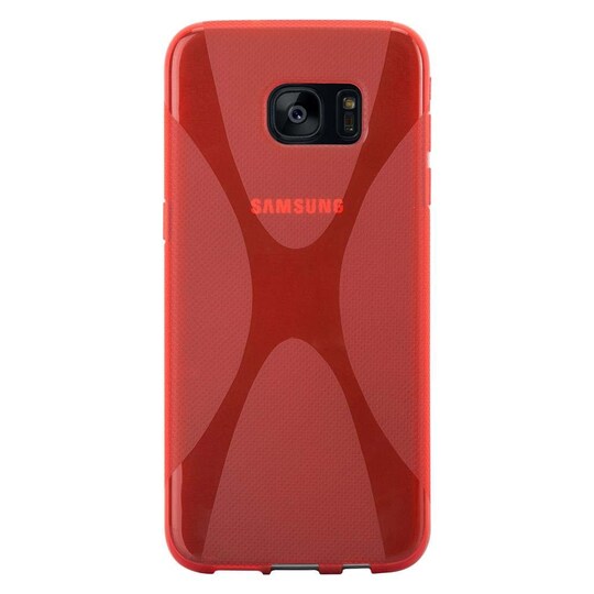 Samsung Galaxy S7 EDGE Deksel Case Cover (rød) - Elkjøp