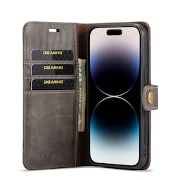 Mobil lommebok DG-Ming 2i1 Apple iPhone 15 Pro Max - Grå