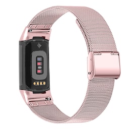 INF Snap-klokkerem i rustfritt stål for Fitbit Charge 5 Rosa