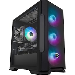 PCSpecialist Core 200 R5-5/16/512/3050 stasjonær gaming-PC