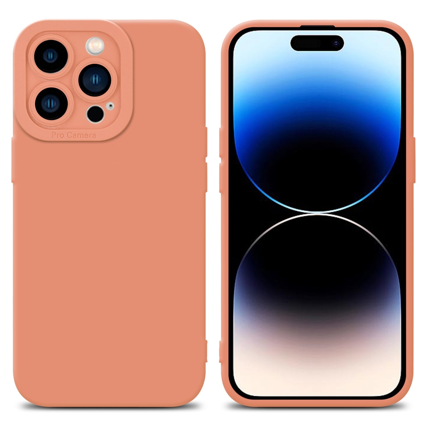 iPhone 14 PRO silikondeksel case (oransje) - Elkjøp