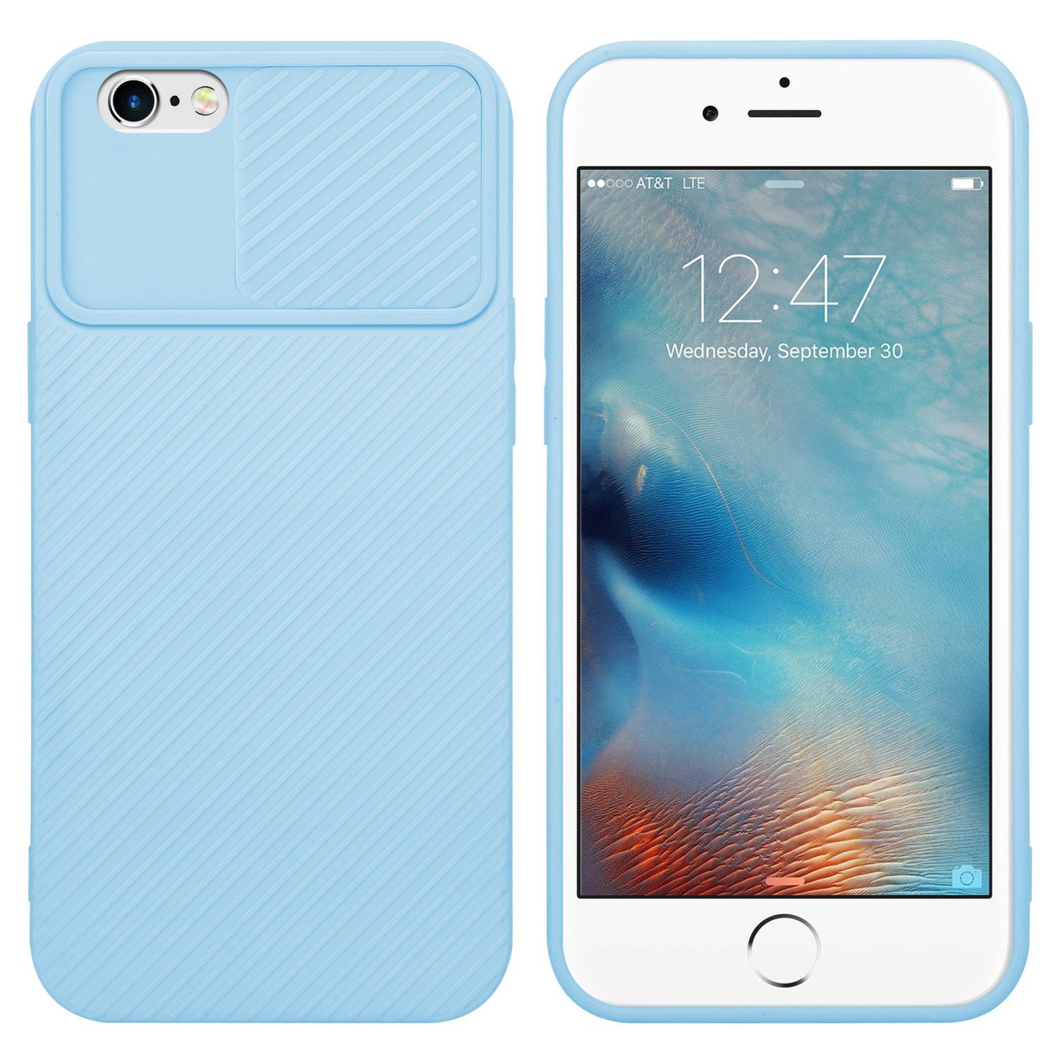 iPhone 6 / 6S silikondeksel cover (blå) - Elkjøp
