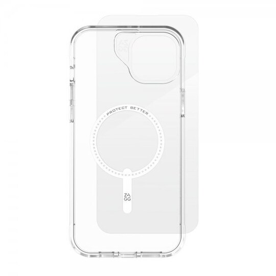 ZAGG iPhone 15 Plus Deksel med Skjermbeskytter Luxe Snap & Glass - Elkjøp