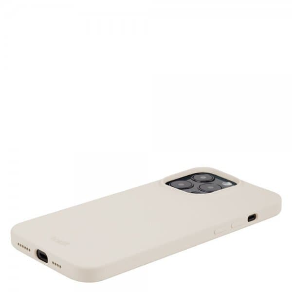 holdit iPhone 15 Pro Max Deksel Silikon Light Beige