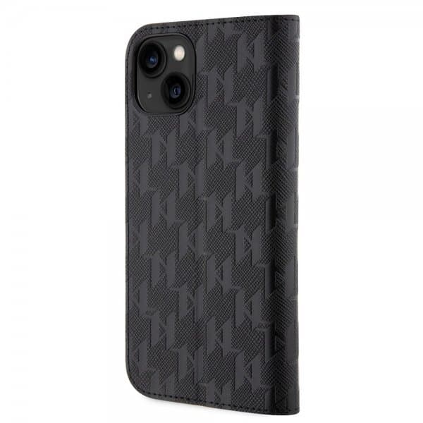 Karl Lagerfeld iPhone 13 Etui Saffiano Monogram Svart