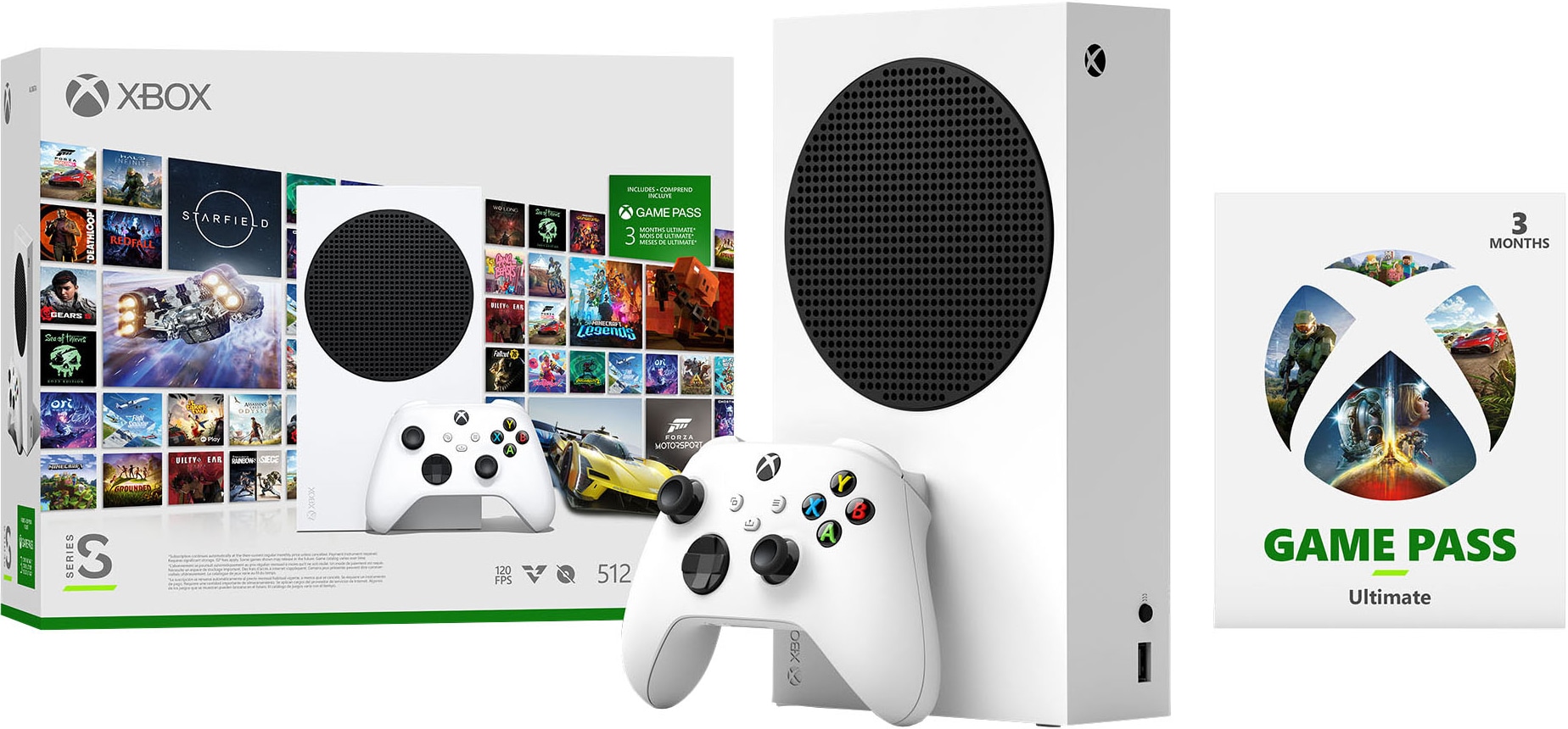 Xbox Series S 512GB Starter Pack samlepakke (hvit) - Elkjøp