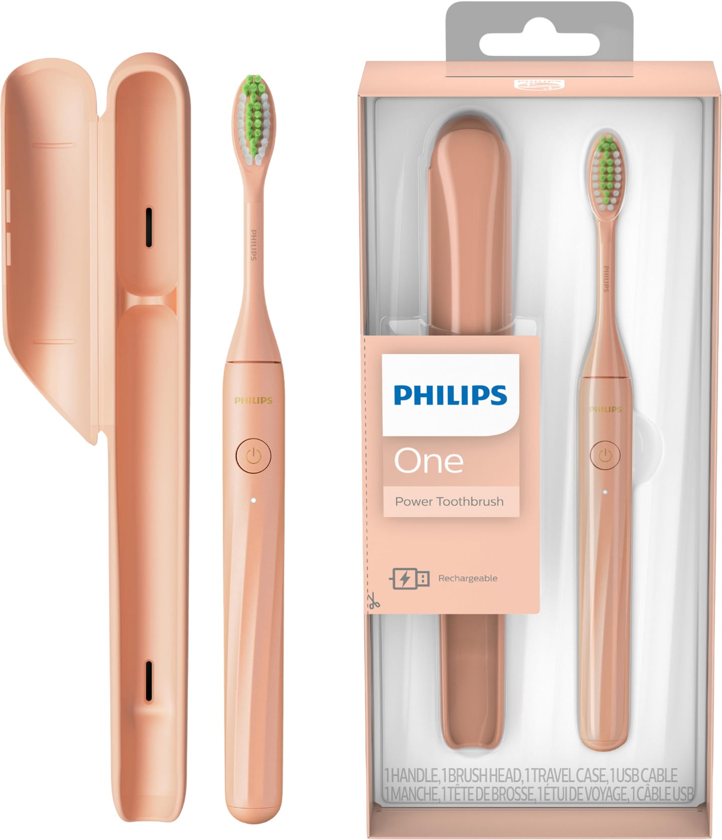 Philips One elektrisk tannbørste HY1200/25 (shimmer) - Elkjøp