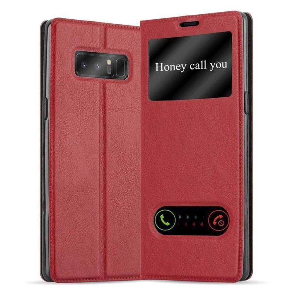 Samsung Galaxy NOTE 8 lommebokdeksel cover (rød) - Elkjøp