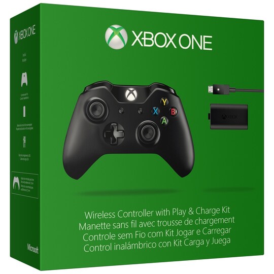 Xbox One trådløs håndkontroll + Play & Charge sett - Elkjøp