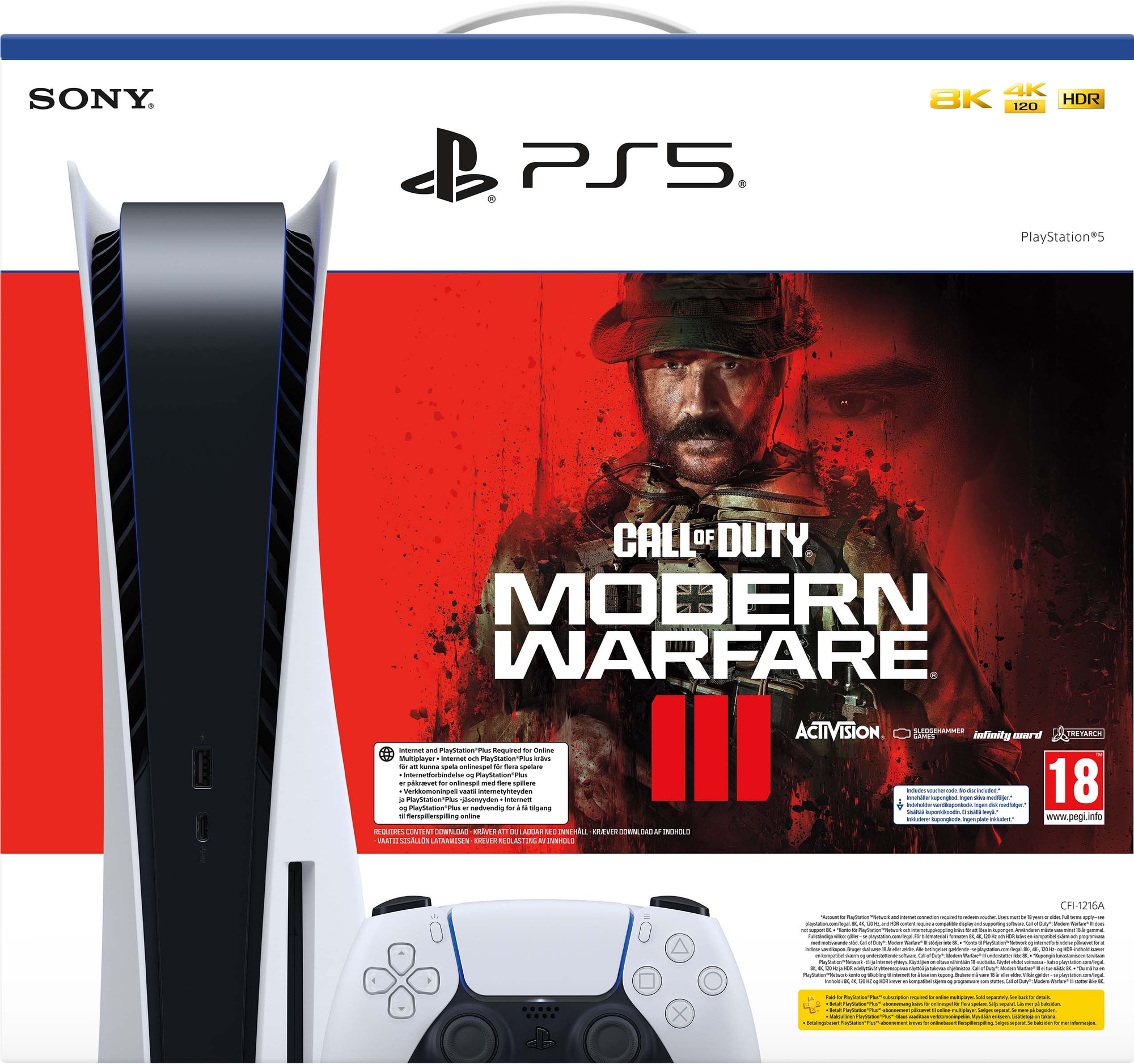 PlayStation 5 + COD MWIII pakke - Elkjøp