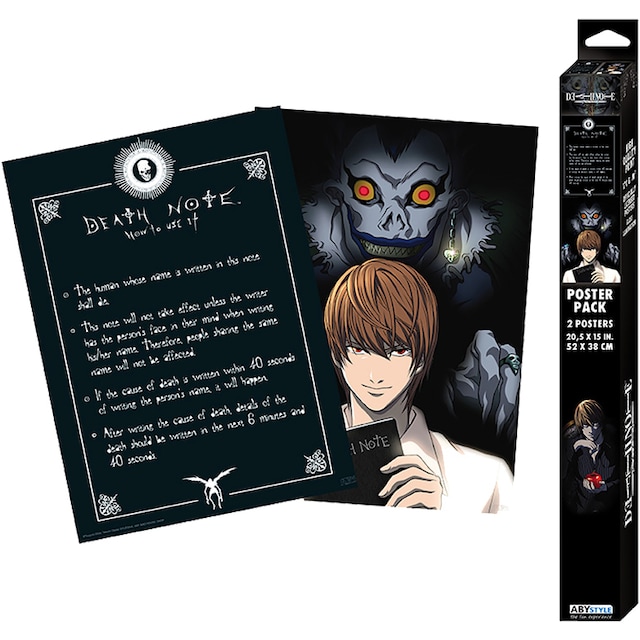 GB eye Death Note Light and Death Note plakater (2 stk.)