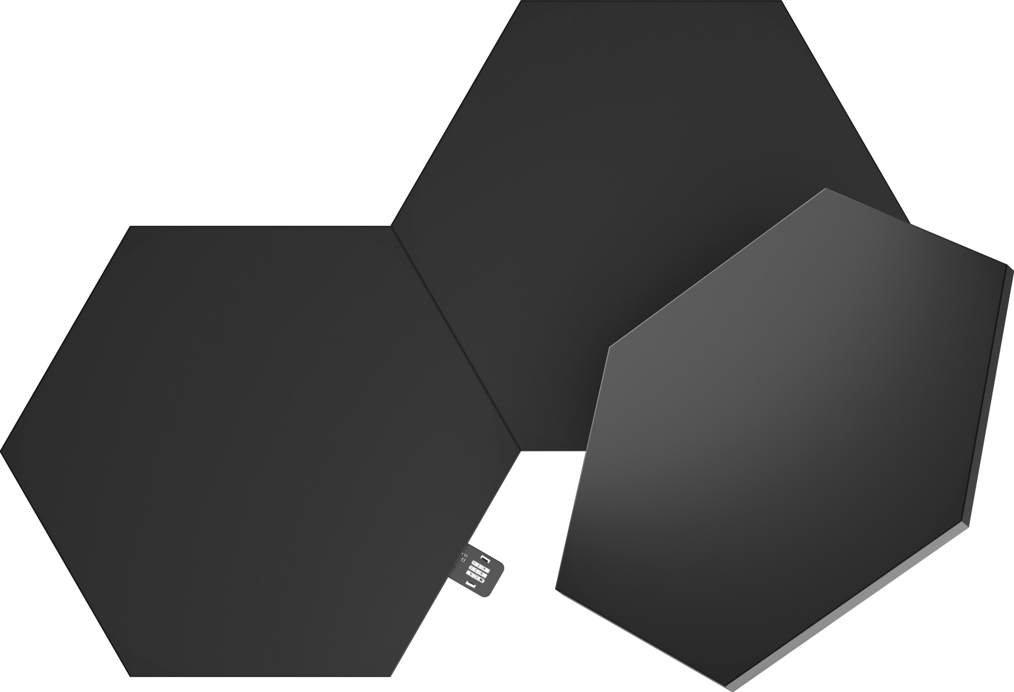 Nanoleaf Shapes Ultra Black Hexagon utvidelsespakke (3 paneler) - Elkjøp