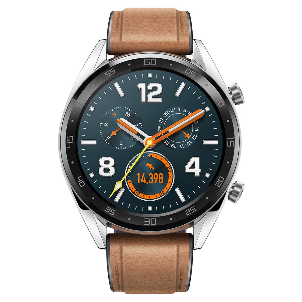 Huawei Watch GT treningsklokke (sølv) - Elkjøp