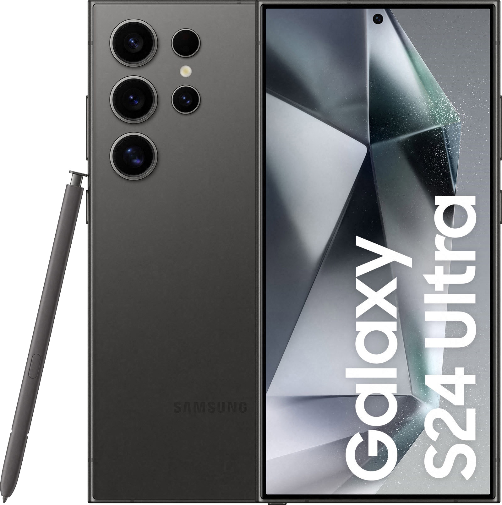 Samsung Galaxy S24 Ultra 5G smarttelefon 12/256GB Titanium Black - Elkjøp