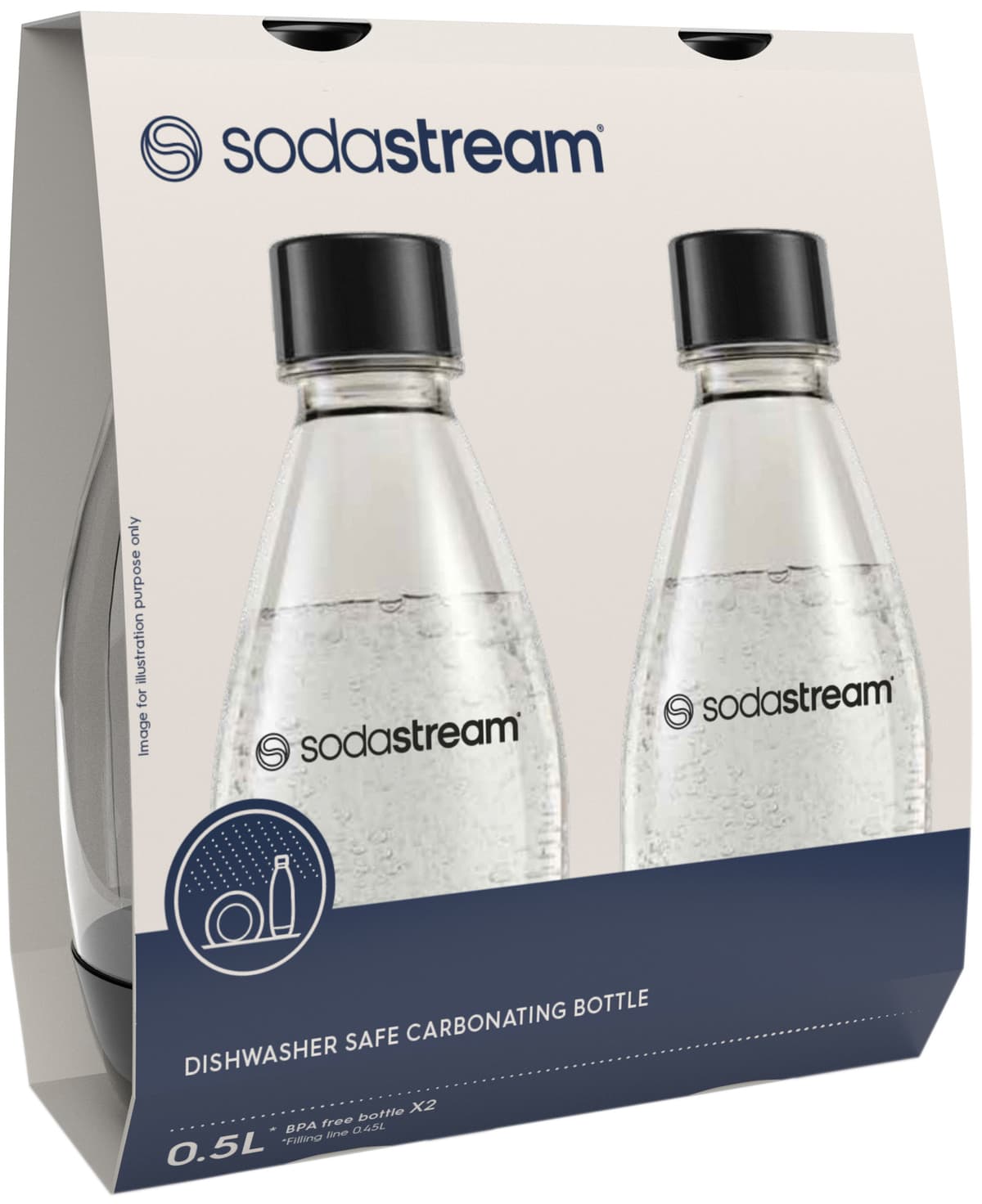 SodaStream DWS Fuse kullsyreflaske 1748223770 (2-pk., sort)