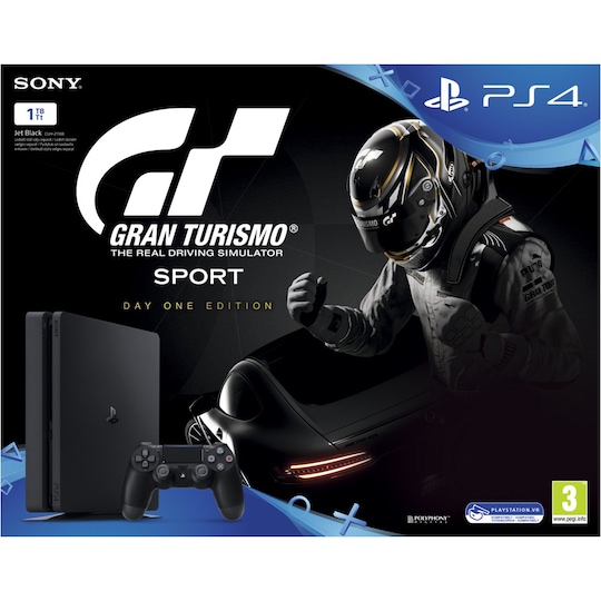PlayStation 4 Slim 1 TB m/GT Sport Day One edition - Elkjøp