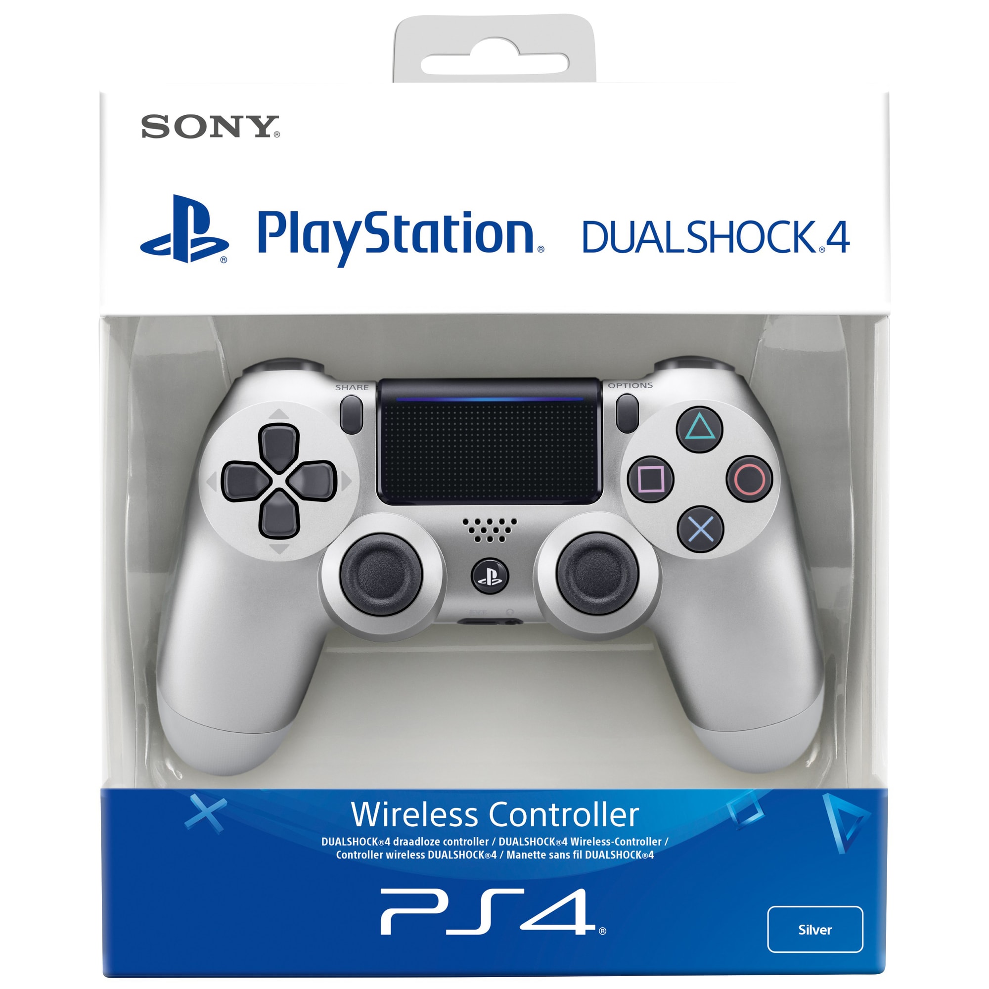 Ny PS4 DualShock 4 trådløs kontroll (matt sølv) - Elkjøp
