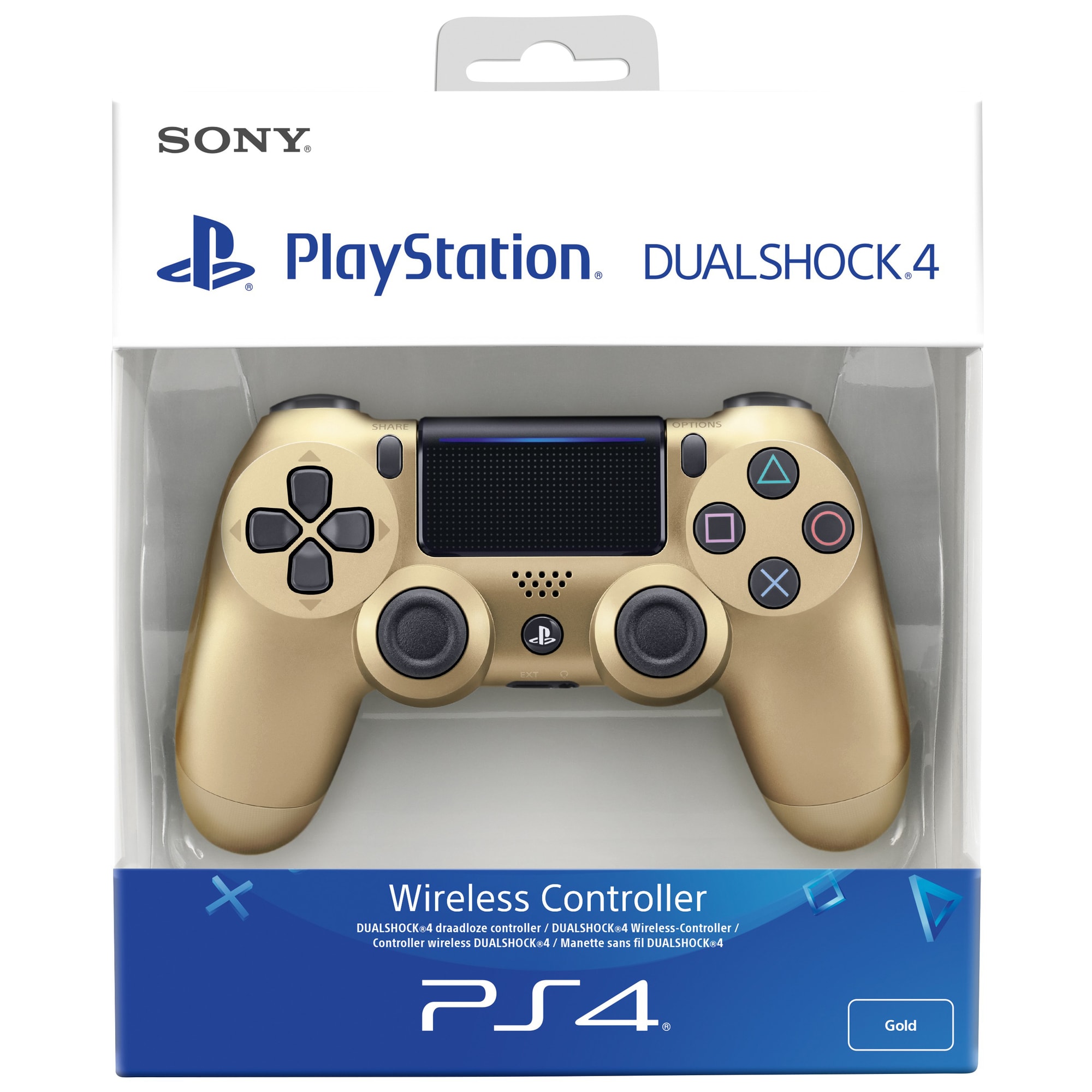 Ny PS4 DualShock 4 trådløs kontroll (matt gull) - Elkjøp
