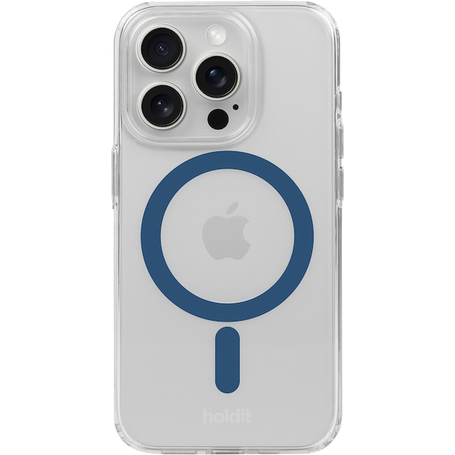 Holdit iPhone 15 Pro Max MagSafe deksel (blå)