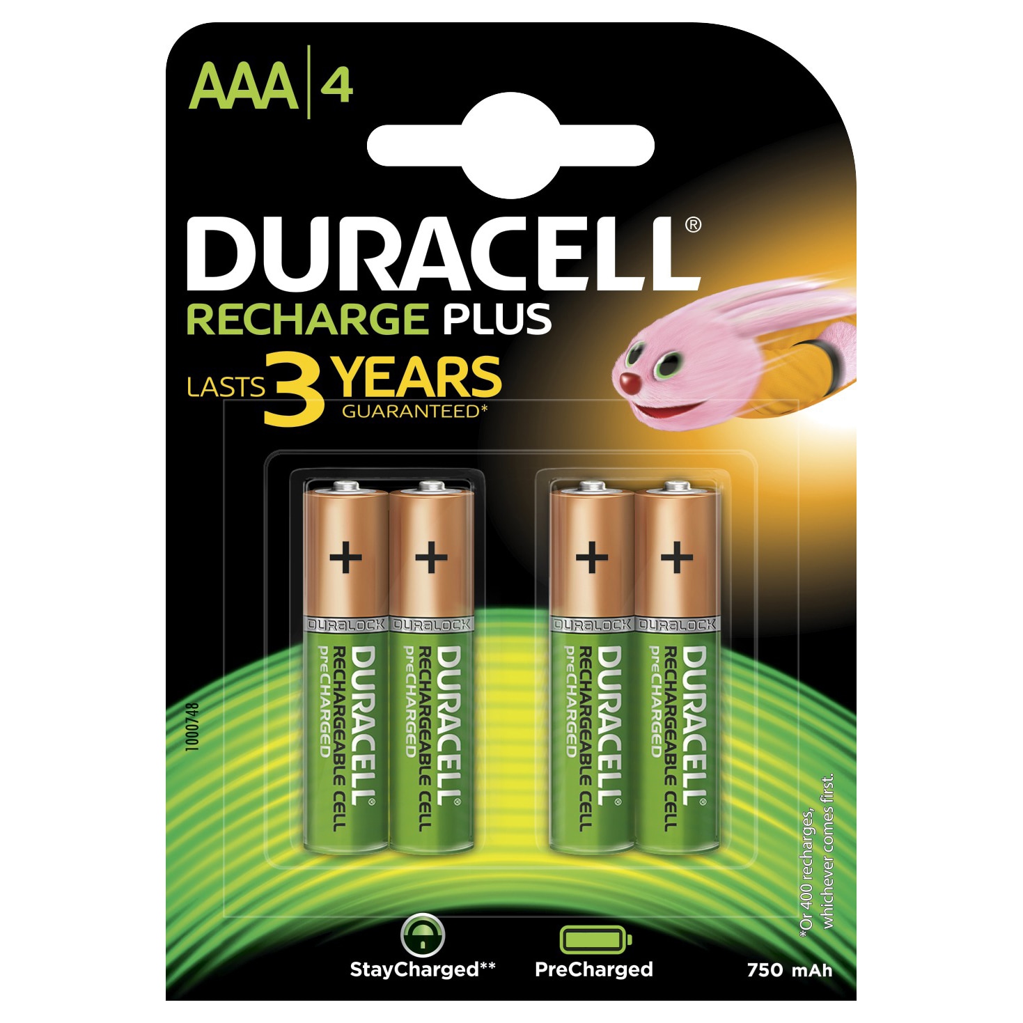 Duracell Recharge Plus AAA 750mAh batterier (4stk) - Elkjøp