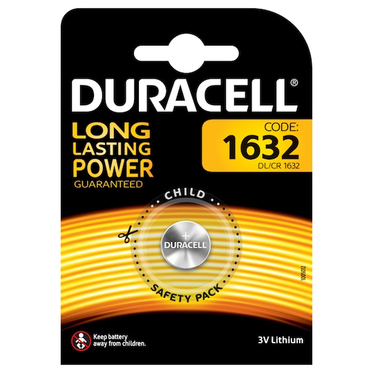 Duracell myntbatteri DL/CR 1632 - Elkjøp
