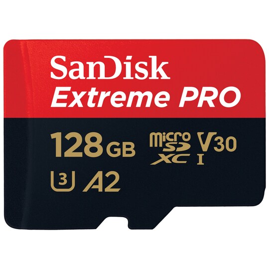SanDisk MicroSDXC Extreme Pro 128 GB minnekort - Elkjøp
