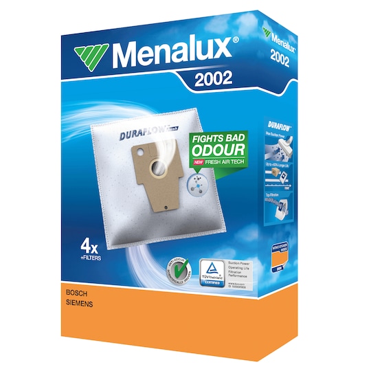 Menalux støvsugerposer 2002 til Bosch, Constructa, Privileg og Siemens -  Elkjøp