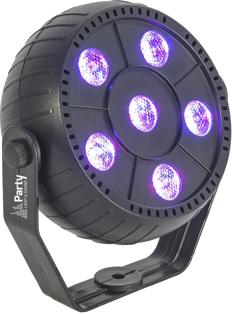 LED PAR lampe 6 x 1.5W RGB - Elkjøp